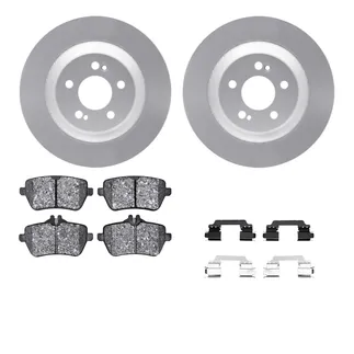 R1 Concepts WDUH1-63243 Carbon Series Brake Rotors W/ 5000 Oep Brake Pads & Hdw